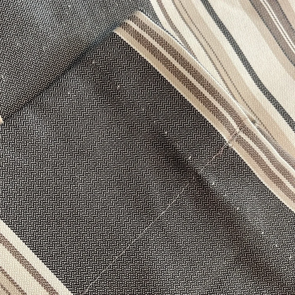 Pair of curtain panels stripes neutrals